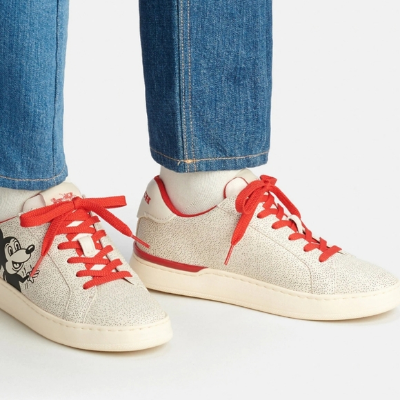 Coach Disney Mickey Mouse X Keith Haring Clip Low Top Sneaker - Picture 4 of 8